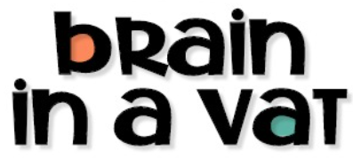 Brain in a vat logo text